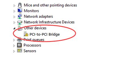 pci to pci bridge driver windows 10.